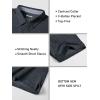 imageMAGCOMSEN Mens Short Sleeve Polo Golf Shirts 3Button Moisture Wicking Athletic TShirts Casual Collared ShirtBlack