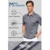 imageMAGCOMSEN Mens Short Sleeve Polo Golf Shirts 3Button Moisture Wicking Athletic TShirts Casual Collared ShirtDark Grey