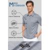 imageMAGCOMSEN Mens Short Sleeve Polo Golf Shirts 3Button Moisture Wicking Athletic TShirts Casual Collared ShirtLight Grey