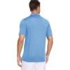 imageMAGCOMSEN Mens Short Sleeve Polo Golf Shirts 3Button Moisture Wicking Athletic TShirts Casual Collared ShirtSky Blue