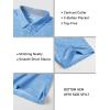 imageMAGCOMSEN Mens Short Sleeve Polo Golf Shirts 3Button Moisture Wicking Athletic TShirts Casual Collared ShirtSky Blue