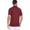 imageMAGCOMSEN Mens Short Sleeve Polo Golf Shirts 3Button Moisture Wicking Athletic TShirts Casual Collared ShirtWine