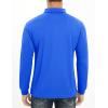 imageMAGCOMSEN Mens Polo Shirt Long Sleeve Golf Shirts Quick Dry Lightweight 3Button Performance Work Fishing AthleticAzure
