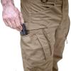 imageMAGCOMSEN Mens Tactical Pants with 9 Pockets RipStop Lightweight Work Hiking PantsKhaki