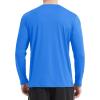 imageMAGCOMSEN Mens UPF 50 Shirts Long Sleeve UV Protection Quick Dry TShirt Rash Guard for Fishing Running BeachAzure