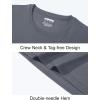imageMAGCOMSEN Mens UPF 50 Shirts Long Sleeve UV Protection Quick Dry TShirt Rash Guard for Fishing Running BeachDark Grey