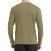 imageMAGCOMSEN Mens UPF 50 Shirts Long Sleeve UV Protection Quick Dry TShirt Rash Guard for Fishing Running BeachDull Cyan