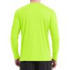 imageMAGCOMSEN Mens UPF 50 Shirts Long Sleeve UV Protection Quick Dry TShirt Rash Guard for Fishing Running BeachFluorescent Green
