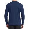 imageMAGCOMSEN Mens UPF 50 Shirts Long Sleeve UV Protection Quick Dry TShirt Rash Guard for Fishing Running BeachNavy