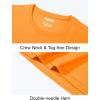 imageMAGCOMSEN Mens UPF 50 Shirts Long Sleeve UV Protection Quick Dry TShirt Rash Guard for Fishing Running BeachOrange