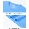 imageMAGCOMSEN Mens UPF 50 Shirts Long Sleeve UV Protection Quick Dry TShirt Rash Guard for Fishing Running BeachWater Blue