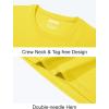 imageMAGCOMSEN Mens UPF 50 Shirts Long Sleeve UV Protection Quick Dry TShirt Rash Guard for Fishing Running BeachYellow