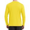 imageMAGCOMSEN Mens UPF 50 Shirts Long Sleeve UV Protection Quick Dry TShirt Rash Guard for Fishing Running BeachYellow