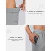 imageMAGCOMSEN Mens Winter Fleece Lined Sweatpants Running Warm Athletic Pants Sports Water Resistant PantsLight Grey