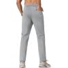 imageMAGCOMSEN Mens Winter Fleece Lined Sweatpants Running Warm Athletic Pants Sports Water Resistant PantsLight Grey