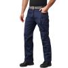 imageMAGCOMSEN Mens Tactical Pants with 9 Pockets RipStop Lightweight Work Hiking PantsNavy