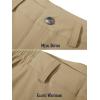 imageMAGCOMSEN Mens Golf Pants Stretch Fast Dry Lightweight Casual Hiking Pants with 3 PocketsKhaki