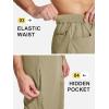 imageMAGCOMSEN Mens Hiking Pants Water Resistant Quick Dry Golf Pants Ripstop Lightweight Casual Work Pants 4 PocketsKhaki