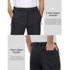 imageMAGCOMSEN Mens Snow Ski Pants Water Resistant Softshell Fleece Lined Outdoor Hiking Pants with 3 Zipper PocketsBlack