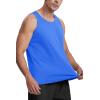 imageMAGCOMSEN Mens Tank Top Cotton Sleeveless Shirt Lightweight Muscle Tank Tee ShirtAzure