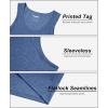 imageMAGCOMSEN Mens Tank Top Cotton Sleeveless Shirt Lightweight Muscle Tank Tee ShirtGrey Blue