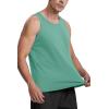 imageMAGCOMSEN Mens Tank Top Cotton Sleeveless Shirt Lightweight Muscle Tank Tee ShirtGrey Green