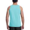 imageMAGCOMSEN Mens Tank Top Cotton Sleeveless Shirt Lightweight Muscle Tank Tee ShirtLake Blue