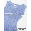imageMAGCOMSEN Mens Tank Tops Quick Dry Workout Sleeveless Gym Muscle Shirts Athletic Bodybuilding Tee ShirtLight Blue