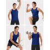 imageMAGCOMSEN Mens Tank Tops Quick Dry Workout Sleeveless Gym Muscle Shirts Athletic Bodybuilding Tee ShirtRoyal Blue