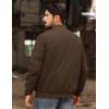 imageMAGCOMSEN Mens Bomber Jacket Warm Zip Up Spring Coat Lightweight Casual Windbreaker Pilot Jacket with PocketsCoffee