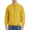 imageMAGCOMSEN Mens Bomber Jacket Warm Zip Up Spring Coat Lightweight Casual Windbreaker Pilot Jacket with PocketsGinger