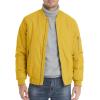 imageMAGCOMSEN Mens Bomber Jacket Warm Zip Up Spring Coat Lightweight Casual Windbreaker Pilot Jacket with PocketsGinger