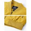 imageMAGCOMSEN Mens Bomber Jacket Warm Zip Up Spring Coat Lightweight Casual Windbreaker Pilot Jacket with PocketsGinger