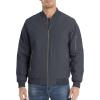 imageMAGCOMSEN Mens Bomber Jacket Warm Zip Up Spring Coat Lightweight Casual Windbreaker Pilot Jacket with PocketsGrey