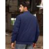 imageMAGCOMSEN Mens Bomber Jacket Warm Zip Up Spring Coat Lightweight Casual Windbreaker Pilot Jacket with PocketsNavy
