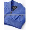 imageMAGCOMSEN Mens Bomber Jacket Warm Zip Up Spring Coat Lightweight Casual Windbreaker Pilot Jacket with PocketsRoyal Blue