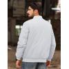 imageMAGCOMSEN Mens Bomber Jacket Warm Zip Up Spring Coat Lightweight Casual Windbreaker Pilot Jacket with PocketsWhite