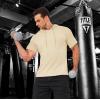 imageMAGCOMSEN Mens Short Sleeve Hoodie Cotton Hooded T Shirts Lightweight Sweatshirt Hoodies PulloverApricot
