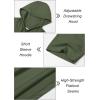 imageMAGCOMSEN Mens Short Sleeve Hoodie Cotton Hooded T Shirts Lightweight Sweatshirt Hoodies PulloverArmy Green