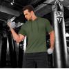 imageMAGCOMSEN Mens Short Sleeve Hoodie Cotton Hooded T Shirts Lightweight Sweatshirt Hoodies PulloverArmy Green