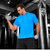 imageMAGCOMSEN Mens Short Sleeve Hoodie Cotton Hooded T Shirts Lightweight Sweatshirt Hoodies PulloverAzure