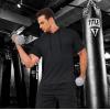 imageMAGCOMSEN Mens Short Sleeve Hoodie Cotton Hooded T Shirts Lightweight Sweatshirt Hoodies PulloverBlack
