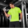 imageMAGCOMSEN Mens Short Sleeve Hoodie Cotton Hooded T Shirts Lightweight Sweatshirt Hoodies PulloverFluorescent Green