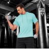 imageMAGCOMSEN Mens Short Sleeve Hoodie Cotton Hooded T Shirts Lightweight Sweatshirt Hoodies PulloverLight Blue