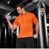 imageMAGCOMSEN Mens Short Sleeve Hoodie Cotton Hooded T Shirts Lightweight Sweatshirt Hoodies PulloverOrange