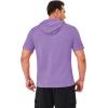 imageMAGCOMSEN Mens Short Sleeve Hoodie Cotton Hooded T Shirts Lightweight Sweatshirt Hoodies PulloverPurple