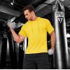 imageMAGCOMSEN Mens Short Sleeve Hoodie Cotton Hooded T Shirts Lightweight Sweatshirt Hoodies PulloverYellow