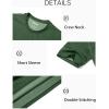 imageMAGCOMSEN Mens TShirts Short Sleeve Crew Neck Cotton Tshirts Casual Summer T Shirts Classic Basic TeesDark Green