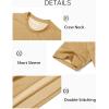 imageMAGCOMSEN Mens TShirts Short Sleeve Crew Neck Cotton Tshirts Casual Summer T Shirts Classic Basic TeesEarthy Yellow