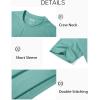 imageMAGCOMSEN Mens TShirts Short Sleeve Crew Neck Cotton Tshirts Casual Summer T Shirts Classic Basic TeesGrey Green